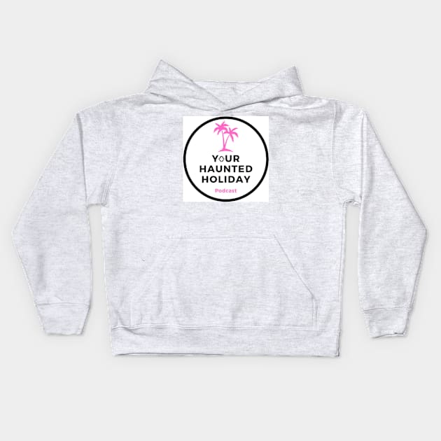 YHH Pink Palm Tree Kids Hoodie by Your Haunted Holiday Merchandise